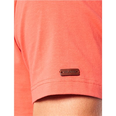 Футболка мужская коралловая с принтом