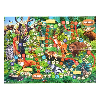 Настольная игра-ходилка "Лесные сказки"