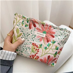 Brand fresh capacious cosmetic bag, handheld storage bag, small clutch bag, for import