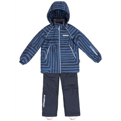 Комплект утепленный для мальчика NIKASTYLE 7м1124 джинс графит