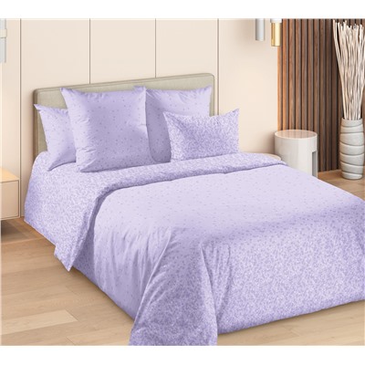 Ткань сатин 235 см / Белый букет 2 (компаньон)