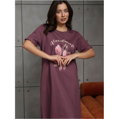 Платье домашнее "Огни" Лиловый