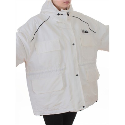 3092 WHITE Куртка демисезонная женская (100 гр. холлофайбер)