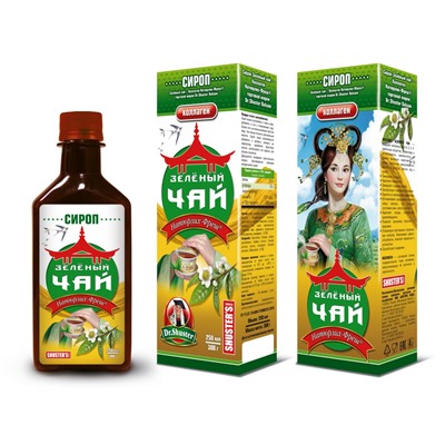 Сироп Зелёный чай – Коллаген Натюрлих-Фреш торговой марки Dr.Shuster Balsam 250 мл/300 г, Хиты продаж