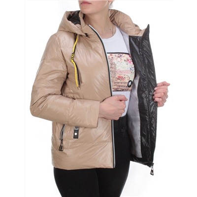 8260 BEIGE Куртка демисезонная женская BAOFANI (100 гр. синтепон)