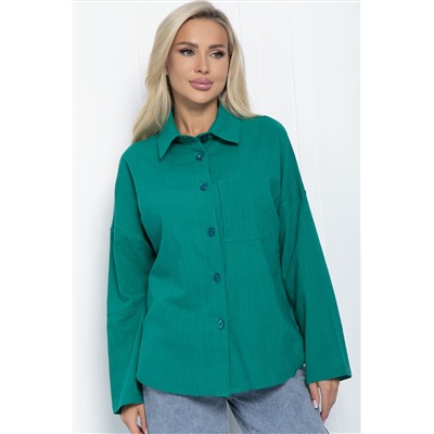 Рубашка Оксфорд (зеленая) Б11252