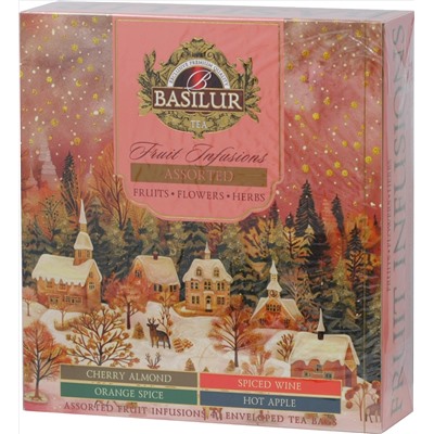 BASILUR. Новый год. Chistmas Collection. Фруктовое вдохновение карт.упаковка, 40 пак. (Уцененная)