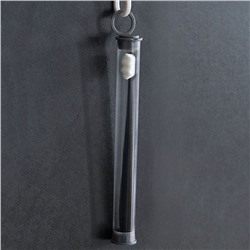 Зубная щетка с волнистой головкой черная в трубке, 1 шт