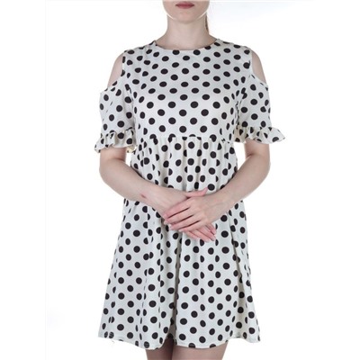 916 Платье летнее в горошек Fashion