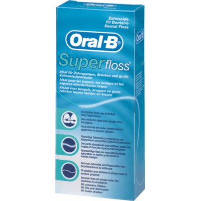 Oral-B Zahnseide Super Floss Нить для зубов Super Floss, 50 шт