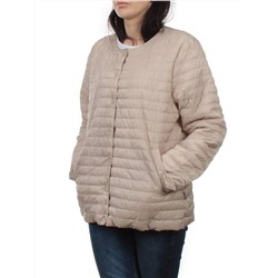 K-527 BEIGE Куртка демисезонная стеганая женская (70 гр. холлофайбер)