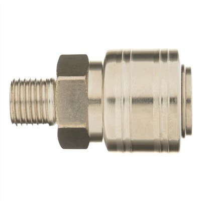 Муфта универсальная быстросъемная ("мама") 1/4, внешняя резьба, 2 шт, Stels