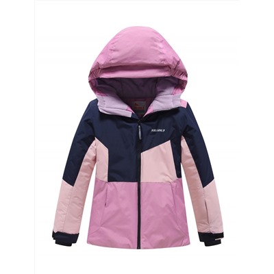 Горнолыжный костюм зимний для девочки розового цвета 9518R