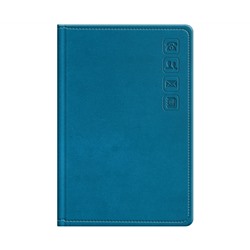 Телефонная книга А7, 64л., кожзам, BG "Winner. Dark teal", с вырубкой