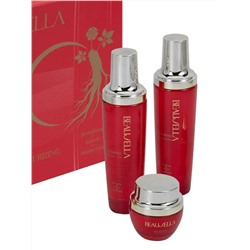 Beausella Увлажняющий набор для лица с экстрактом красного женьшеня: тонер, лосьон, крем / Red Ginseng Moisturizing Set, 150 мл x 2, 50 г