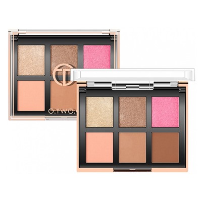 Тени O.TWO.O Color Show 6 цв + румяна 2 цв № 2 25 g