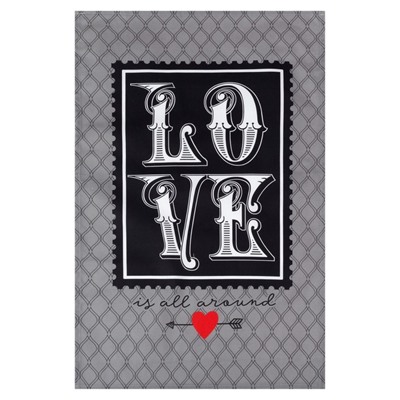 Полотенце «Этель» Love is all around, 40×67 см, 100% хлопок, саржа 190 г/м²