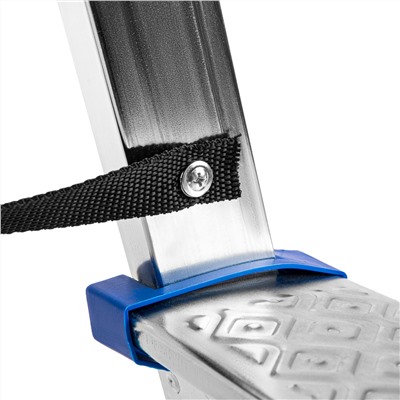 Стремянка двухсторонняя 4 ступени, сталь профиль, стальные ступени, Сибртех