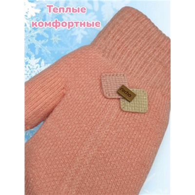 Варежки теплые для девочек Арт 2023/1 модель 1