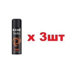 EXXE Men Дезодорант спрей 150мл Hello Cool Защита и свежесть муж 3шт
