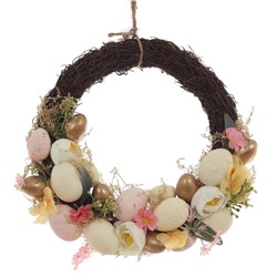 GAEM Изделие декоративное "Венок пасхальный", L29 W28 H7 см
