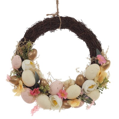 GAEM Изделие декоративное "Венок пасхальный", L29 W28 H7 см