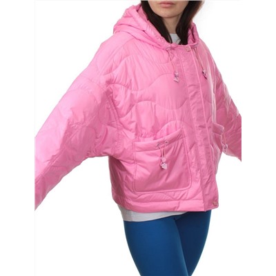 23-022 PINK Куртка оверсайз демисезонная женская (синтепон 100 гр.)