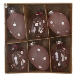 Набор из 6-ти изделий декоративных подвесных "Яйцо" (4*6,5), L14 W14 H4,5 см