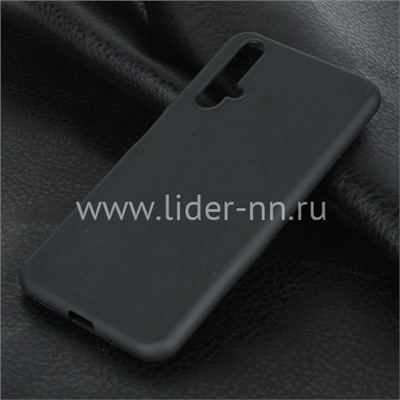 Задняя панель для Huawei Honor 20 Силикон матовый (черная)
