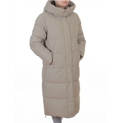 L667 BEIGE Пальто зимнее женское (200 гр. холлофайбер)