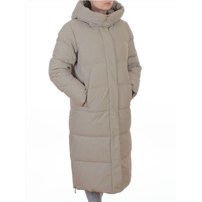L667 BEIGE Пальто зимнее женское (200 гр. холлофайбер)