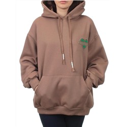 2805 BROWN Худи женское (95% хлопок, 5% спандекс)