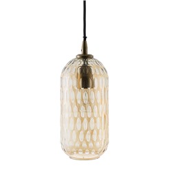 Светильник подвесной Mystic Aura, Ø14 см, янтарно-золотой