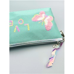 Sunflower Косметичка женская лодочка с пайетками Love 11653-8, мятный