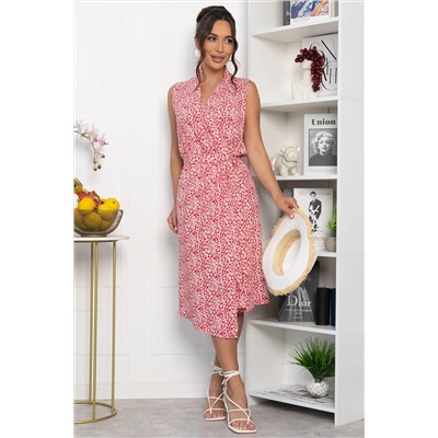 Платье Хьюми (красно-белое) П13935-35М