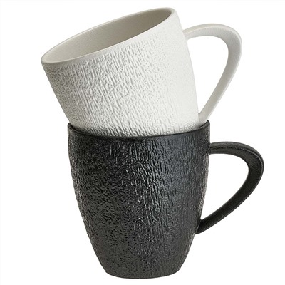 Набор кружек 2 предмета 360 мл AK4-0007 "FLAT WHITE collection" в подарочной коробке