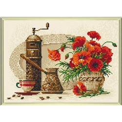 Алмазная мозаика Риолис АМ0012 Кофе, 38*27 см