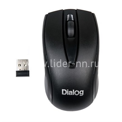 Мышь беспроводная DIALOG Comfort Optical MROC-17U 3 кнопок (черная)
