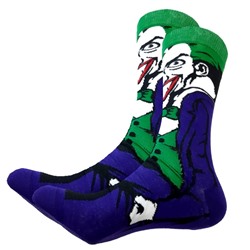 27398 DC Comics | Носки "Джокер", р-р 40-46 (фиолетовый/зеленый)
