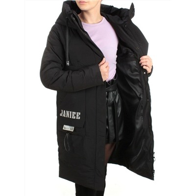 21-972 BLACK Пальто зимнее женское AIKESDFRS