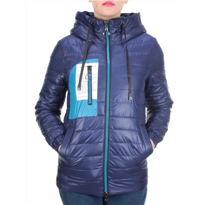 D001 DARK BLUE Куртка демисезонная женская (100 гр. синтепон)