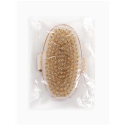 Щётка массажная для тела, из натуральной щетины, гладкая