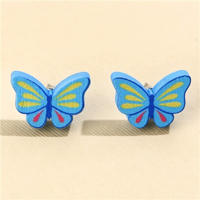 Серьги «Бабочка» гвоздики