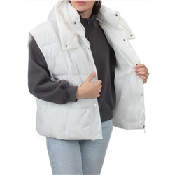 24001 WHITE Жилет утепленный женский (100 гр. холоффайбер)