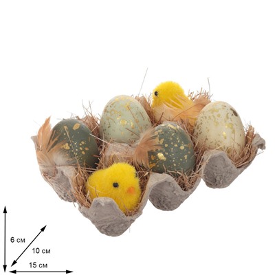 GAEM Изделие декоративное "Пасхальное", L15 W10 H6 см