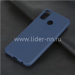 Задняя панель для Huawei Honor  9X Lite Силикон матовый (синяя)
