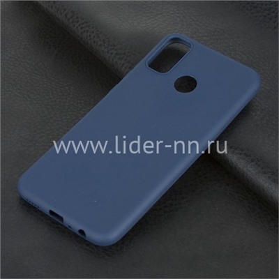Задняя панель для Huawei Honor  9X Lite Силикон матовый (синяя)