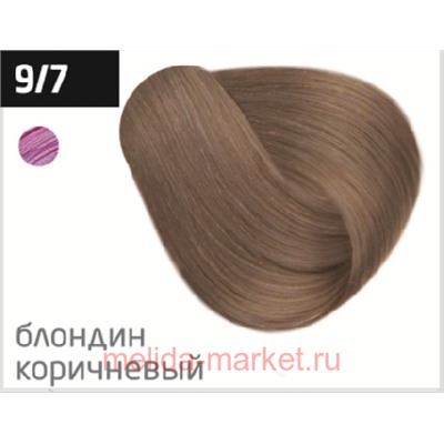 OLLIN PERFORMANCE  9/7 блондин коричневый 60мл Перманентная крем-краска для волос