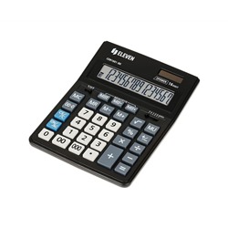 Калькулятор настольный Eleven Business Line CDB1601-BK, 16 разрядов, двойное питание, 155*205*35мм, черный