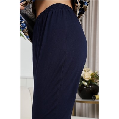 Женский костюм Листья 634 / синий